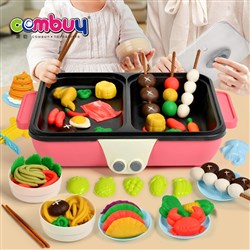 KB026740 KB026741 - Dough play set kitchen pretend hot pot cooking games for kids